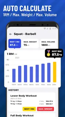 Gym Workout Tracker Gym Log android App screenshot 5